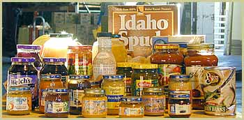 Food like this donated to the Utah Food Bank finds its way to The John Taylor House.